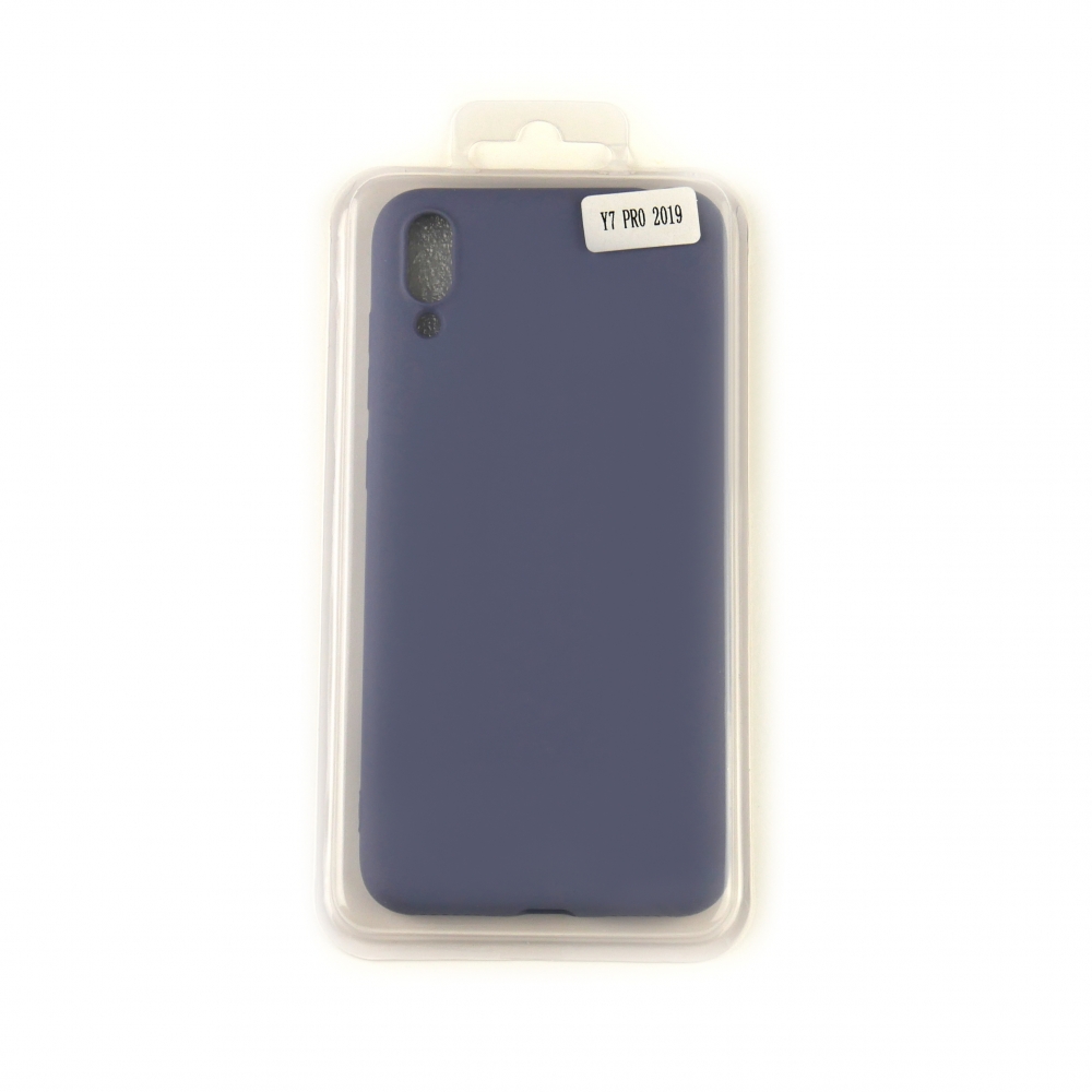 Silicone Case Full Cover Huawei Y7 2019 Джинсовий (без сканера)-0